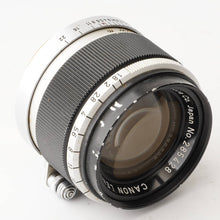 画像をギャラリービューアに読み込む, キヤノン Canon 50mm F1.8 ライカ L39マウント