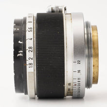 画像をギャラリービューアに読み込む, キヤノン Canon 50mm F1.8 ライカ L39マウント