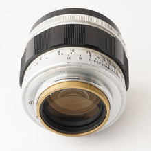 画像をギャラリービューアに読み込む, キヤノン Canon 50mm F1.4 ライカ L39マウント