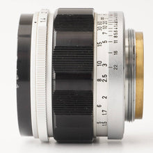 画像をギャラリービューアに読み込む, キヤノン Canon 50mm F1.4 ライカ L39マウント