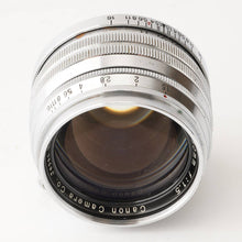 画像をギャラリービューアに読み込む, キヤノン Canon 50mm F1.5 ライカ L39 マウント