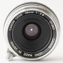 画像をギャラリービューアに読み込む, キヤノン Canon 28mm F2.8 ライカ L39マウント