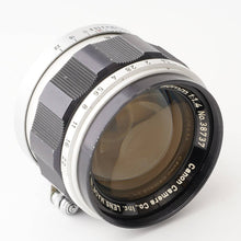 画像をギャラリービューアに読み込む, キヤノン Canon 50mm F1.4 ライカ L39 マウント