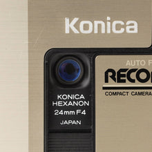 画像をギャラリービューアに読み込む, コニカ Konica Auto Focus Recorder / Hexanon 24mm F4 ゴールド