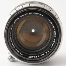 画像をギャラリービューアに読み込む, キヤノン Canon 50mm F1.8 ライカ L39マウント