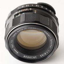 画像をギャラリービューアに読み込む, ペンタックス Pentax Asahi スーパータクマー Super Takumar 55mm M42マウント