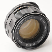 画像をギャラリービューアに読み込む, ペンタックス Pentax Asahi スーパータクマー Super Takumar 55mm M42マウント