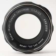 画像をギャラリービューアに読み込む, ペンタックス Pentax Asahi Super Multi Coated タクマー Takumar 55mm F1.8 M42マウント