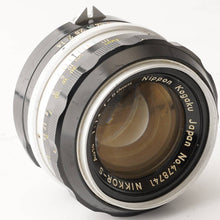 Load image into Gallery viewer, Nippon Kogaku NIKKOR-S Auto 50mm f/1.4 Non Ai