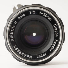 Load image into Gallery viewer, Nikon Non-Ai NIKKOR-H Auto 50mm f/2 F Mount