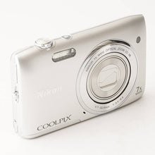 Load image into Gallery viewer, Nikon COOLPIX S3500 Silver 7x Compact Digital Camera