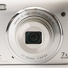 Load image into Gallery viewer, Nikon COOLPIX S3500 Silver 7x Compact Digital Camera