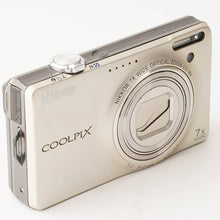 Load image into Gallery viewer, Nikon COOLPIX S6000 7x Champagne Gold Compact Digital Camera