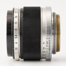 画像をギャラリービューアに読み込む, キヤノン Canon 50mm F2.8 ライカ L39 マウント