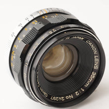 画像をギャラリービューアに読み込む, キヤノン Canon 35mm F2 ライカ L39 マウント