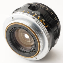 画像をギャラリービューアに読み込む, キヤノン Canon 35mm F2 ライカ L39 マウント