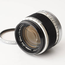 画像をギャラリービューアに読み込む, キヤノン Canon 50mm F1.8 ライカ L39マウント