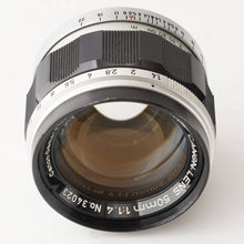 画像をギャラリービューアに読み込む, キヤノン Canon 50mm F1.4 ライカ L39マウント