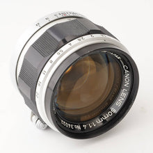 画像をギャラリービューアに読み込む, キヤノン Canon 50mm F1.4 ライカ L39マウント