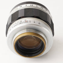 画像をギャラリービューアに読み込む, キヤノン Canon 50mm F1.4 ライカ L39マウント