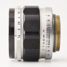 画像をギャラリービューアに読み込む, キヤノン Canon 50mm F1.4 ライカ L39マウント