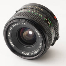 画像をギャラリービューアに読み込む, キヤノン Canon F-1 後期モデル / Canon Lens FD 28mm F2.8 Power Winder F