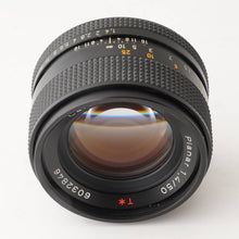 画像をギャラリービューアに読み込む, コンタックス Contax Carl Zeiss Planar 50mm F1.4 T* AEJ C/Yマウント