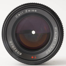 画像をギャラリービューアに読み込む, コンタックス Contax Carl Zeiss Planar 50mm F1.4 T* AEJ C/Yマウント