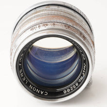 画像をギャラリービューアに読み込む, キヤノン Canon 50mm F1.8 ライカ L39マウント