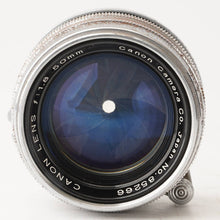 画像をギャラリービューアに読み込む, キヤノン Canon 50mm F1.8 ライカ L39マウント