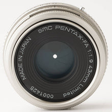 画像をギャラリービューアに読み込む, ペンタックス Pentax smc PENTAX-FA 43mm F1.9