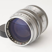 画像をギャラリービューアに読み込む, ニコン Nippon Kogaku NIKKOR-P.C 8.5cm F2 85mm L39