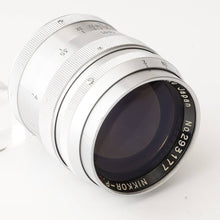 画像をギャラリービューアに読み込む, ニコン Nippon Kogaku NIKKOR-P.C 8.5cm F2 85mm L39