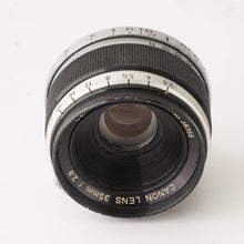 画像をギャラリービューアに読み込む, キヤノン Canon 35mm F2.8 ライカ L39 マウント