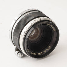 画像をギャラリービューアに読み込む, キヤノン Canon 35mm F2.8 ライカ L39 マウント