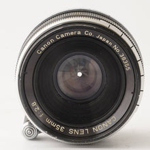 画像をギャラリービューアに読み込む, キヤノン Canon 35mm F2.8 ライカ L39 マウント