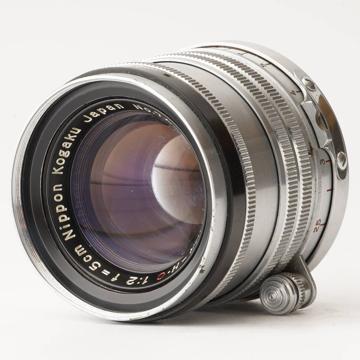 Nikkor H C 5ｃm F/2 黒帯ライカＬ３９レンズ整備済 Nikon NIKKOR-H.C 5cm F2 黒帯 Leica L39 ニコン（17453