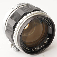 画像をギャラリービューアに読み込む, キヤノン Canon 50mm F1.4 ライカ L39マウント