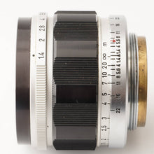 画像をギャラリービューアに読み込む, キヤノン Canon 50mm F1.4 ライカ L39マウント