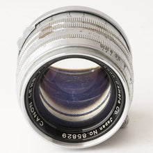 画像をギャラリービューアに読み込む, キヤノン Canon 50mm F1.8 ライカ L39マウント