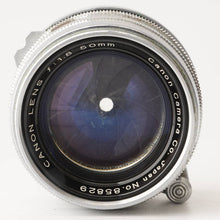 画像をギャラリービューアに読み込む, キヤノン Canon 50mm F1.8 ライカ L39マウント