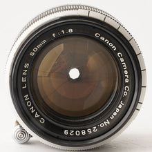 画像をギャラリービューアに読み込む, キヤノン Canon 50mm F1.8 ライカ L39マウント