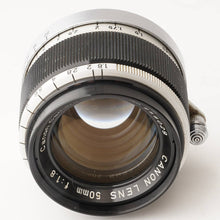 画像をギャラリービューアに読み込む, キヤノン Canon 50mm F1.8 ライカ L39マウント