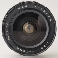 画像をギャラリービューアに読み込む, マミヤ Mamiya SEKOR P 75mm F5.6 ビューファインダー付き Press Universal ,Super 23用