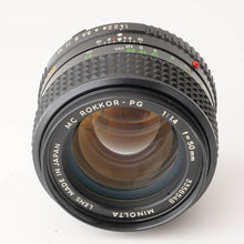 画像をギャラリービューアに読み込む, ミノルタ Minolta MC Rokkor PG 50mm F1.4
