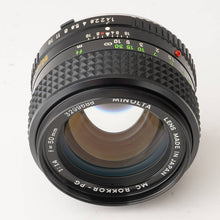 画像をギャラリービューアに読み込む, ミノルタ Minolta MC Rokkor PG 50mm F1.4