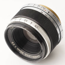 画像をギャラリービューアに読み込む, キヤノン Canon 35mm F2.8 ライカ L39 マウント