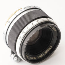 画像をギャラリービューアに読み込む, キヤノン Canon 35mm F2.8 ライカ L39 マウント