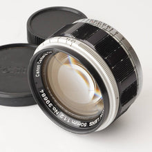 画像をギャラリービューアに読み込む, キヤノン Canon 50mm F1.2 ライカ L39マウント