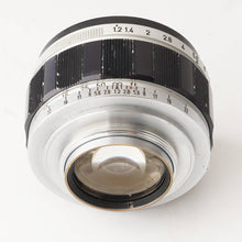 画像をギャラリービューアに読み込む, キヤノン Canon 50mm F1.2 ライカ L39マウント